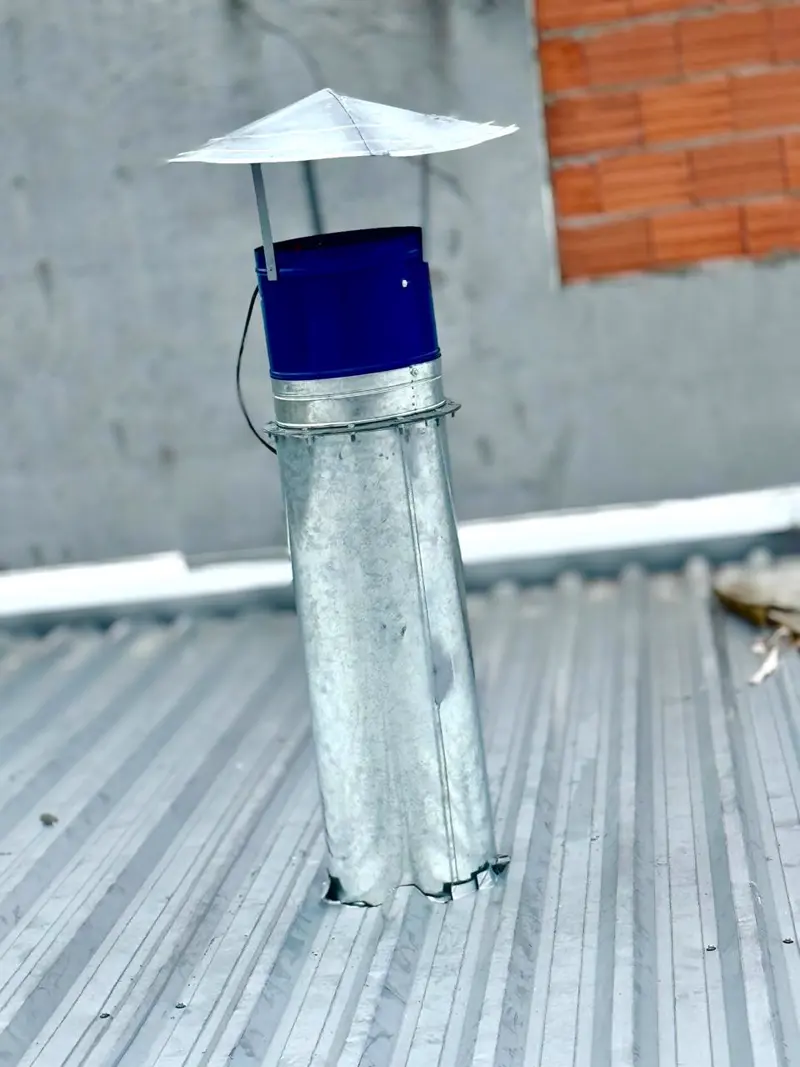 Duto de exaustão fabricado e instalado pela Exaustpro